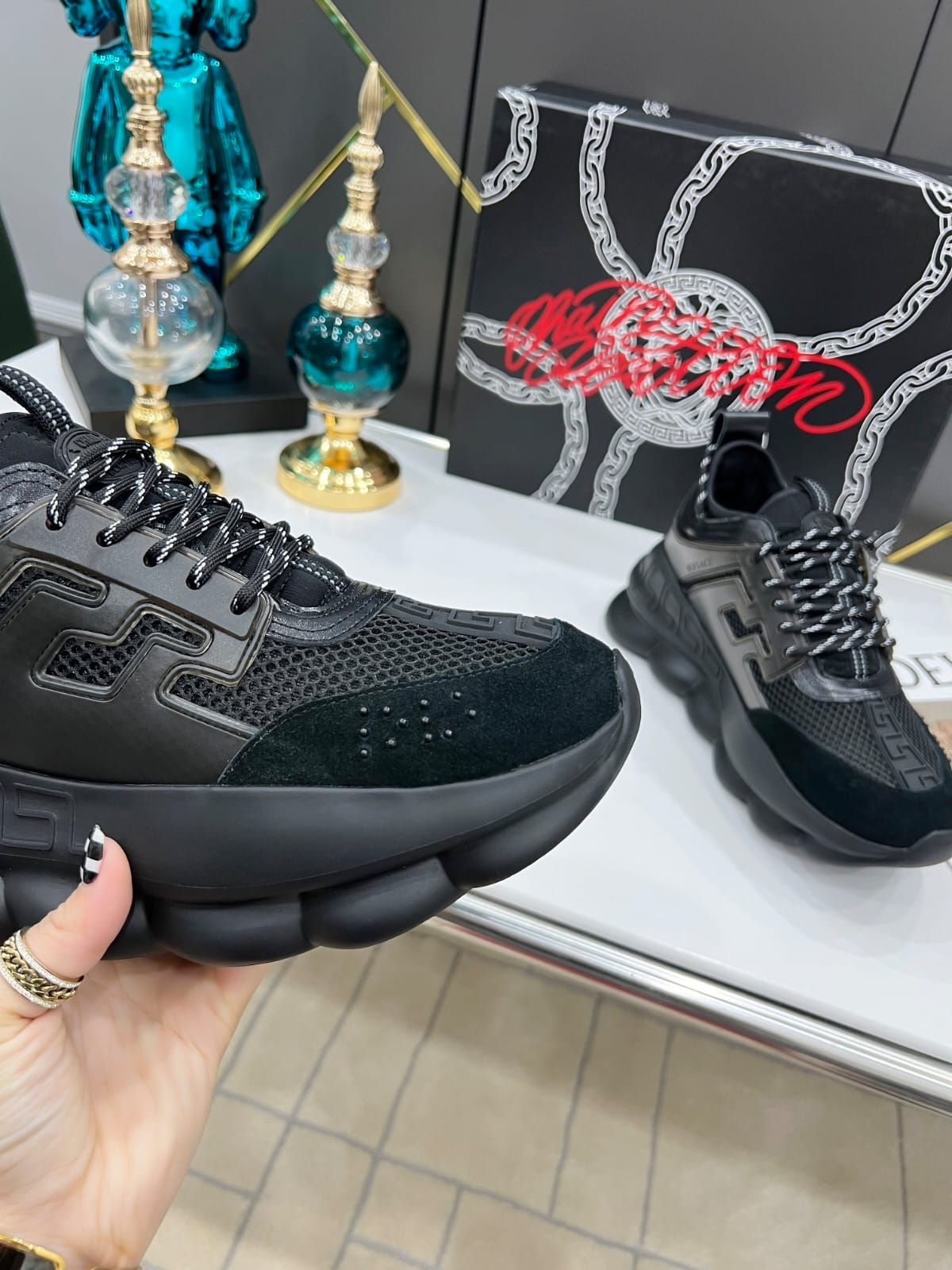 Versace Chain Reaction Negru Premium [Full-Box]