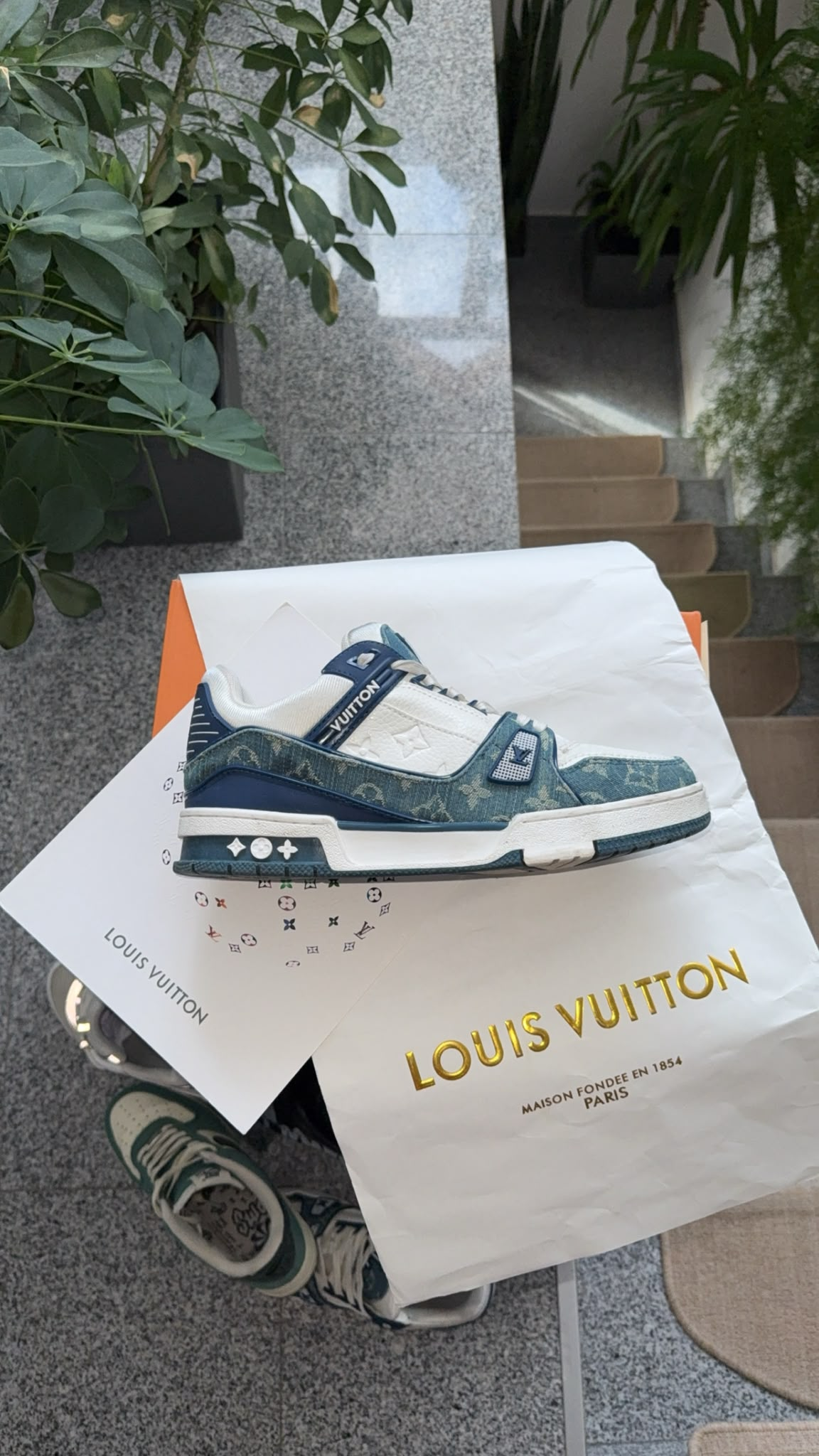Louis Vuitton Trainers Albastru [Full-Box]