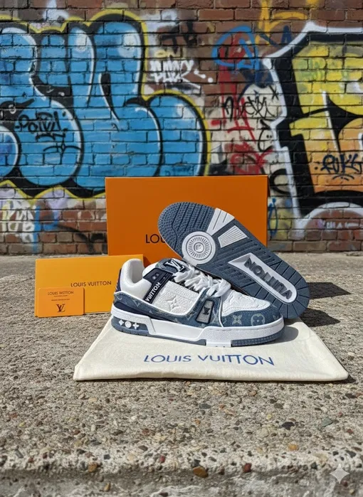 Louis Vuitton Trainers Albastru [Full-Box]