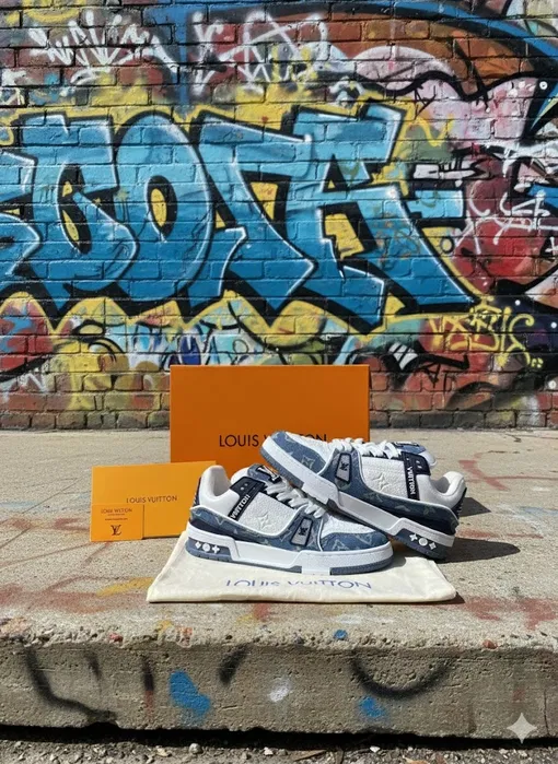 Louis Vuitton Trainers Albastru [Full-Box]