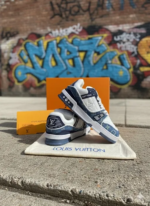 Louis Vuitton Trainers Albastru [Full-Box]